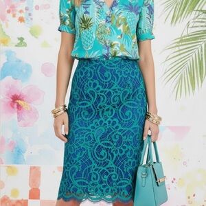 Lilly Pulitzer Hyacinth Lace Skirt